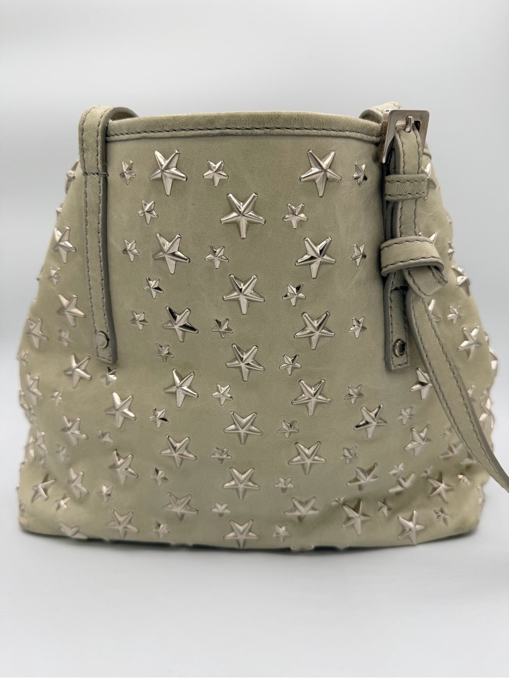 Jimmy Choo Star Studded Leather Bucket Bag
